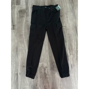 RSQ Black Cargo Jogger Sweatpants | Youth Size Medium | Tapered Fit
